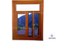 Inward Tilt Turn Aluminium Windows And Doors Wooden Color With Powder Coating